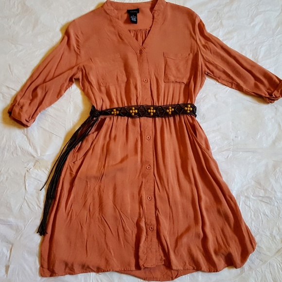 Rue21 Dresses & Skirts - Rue21 Large Rayon Button Up Shirt Dress